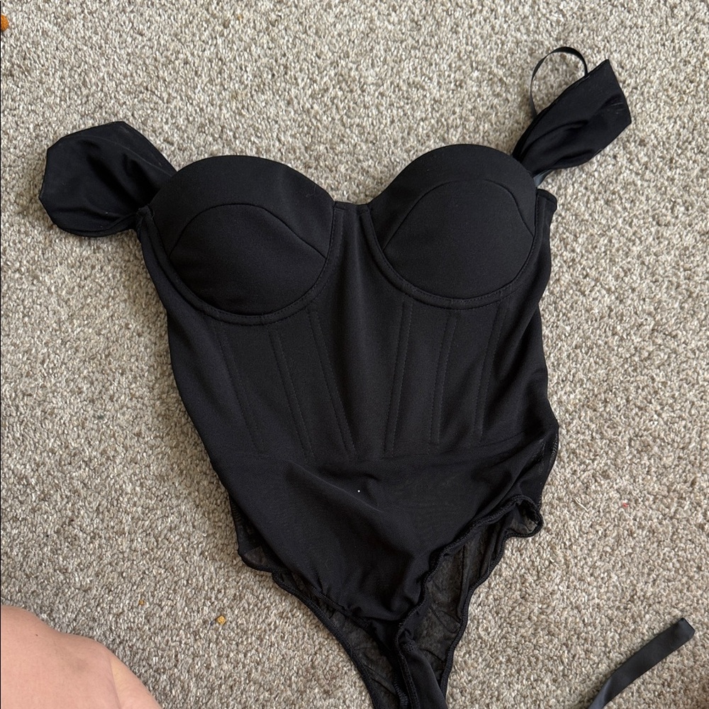 Windsor Black Bodysuit
